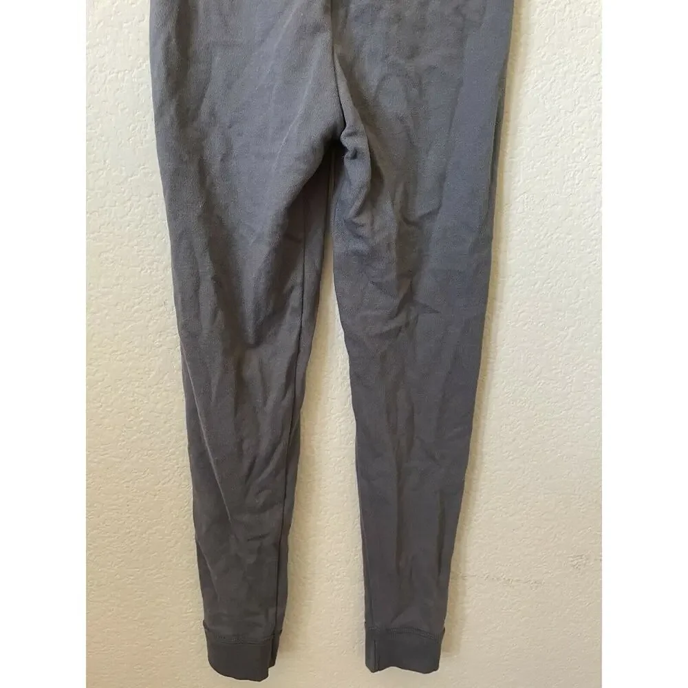 Justice Rose Gold New York Foil Graphics Mid Rise Full Length Joggers Size 6/7